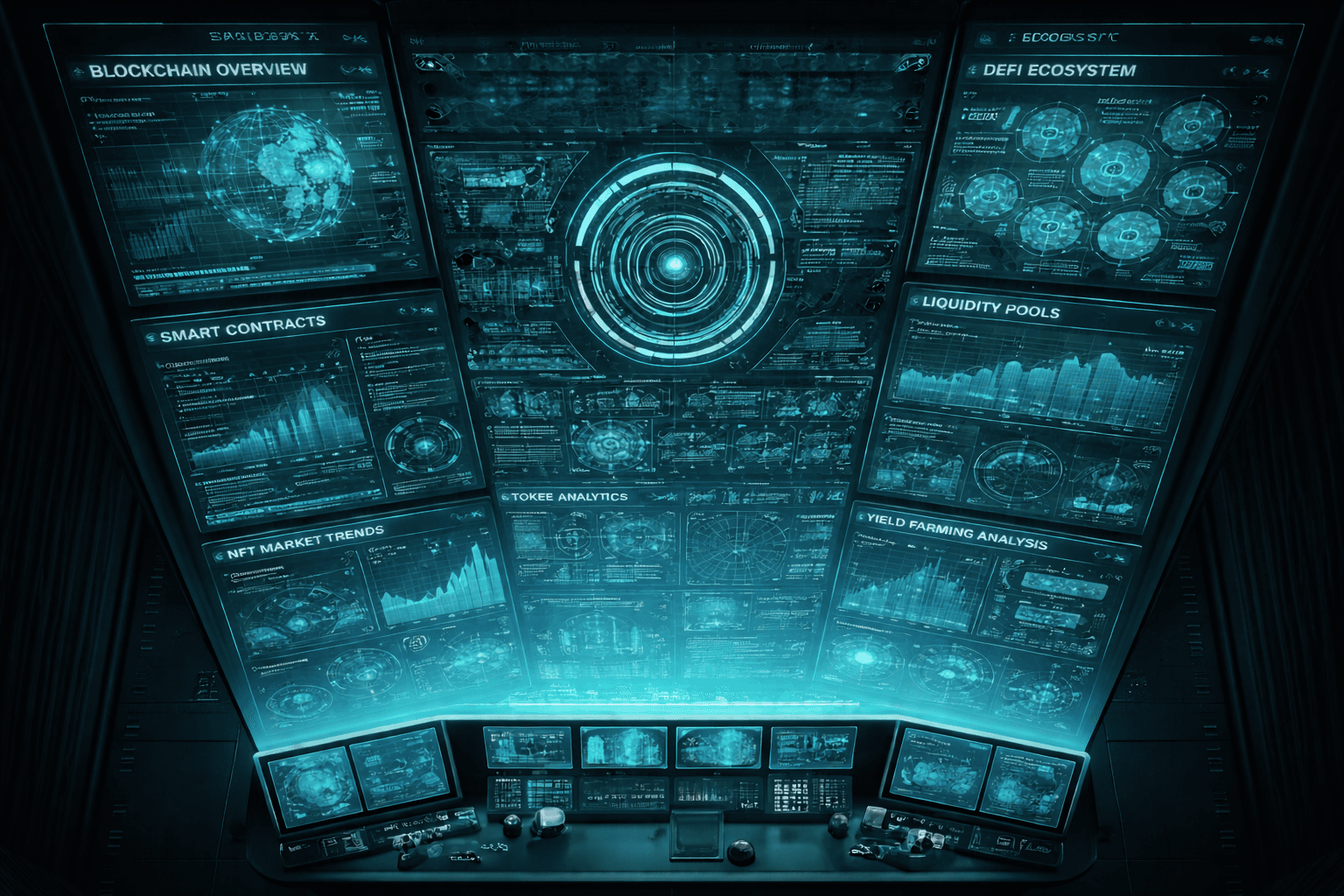 Advanced DeFi control room interface